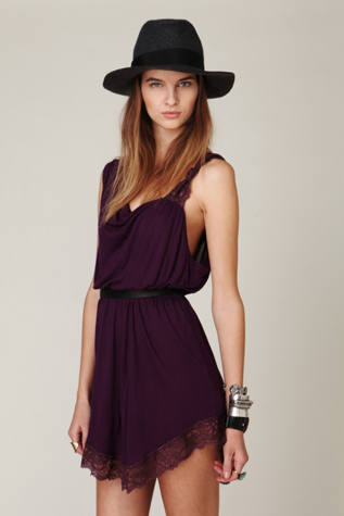 One Shoulder Lace Trim Tunic