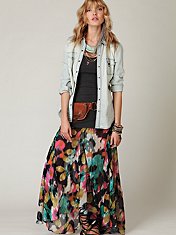 FP-1 Desert Florals Maxi Skirt