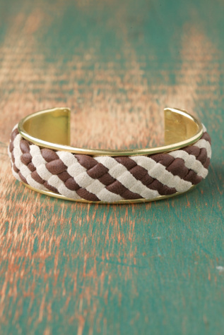 Leather Weave Cuff