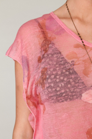 Sheer Flutter Sleeve Tee