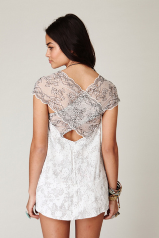 Sleeveless Printed Crossback Tunic
