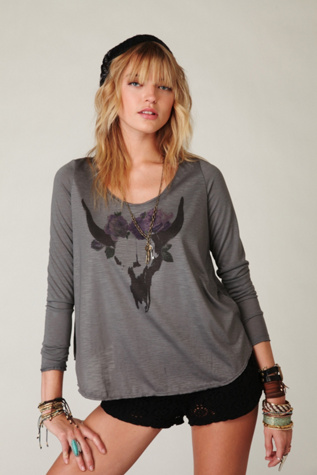 We The Free Floral Western Top