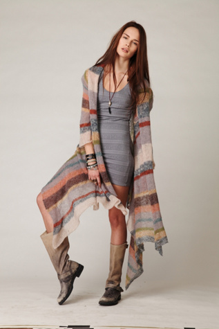 Maxi Stripe Cardigan