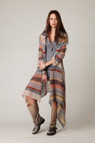 Maxi Stripe Cardigan