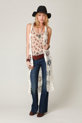 Crochet Maxi Vest