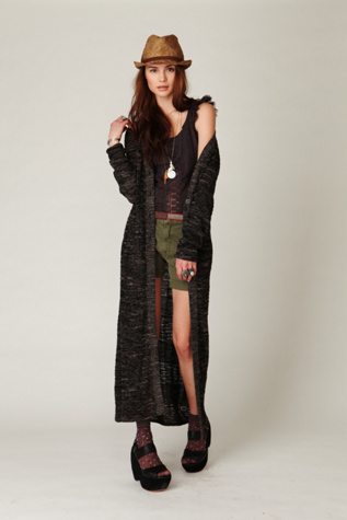 Shadow Maxi Cardigan