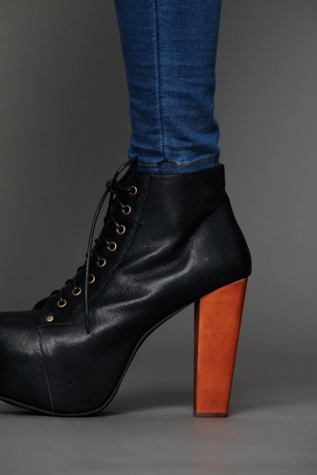 Black Distressed Leather