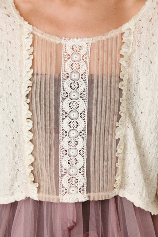 Gibson Girl Crepe Crop Top