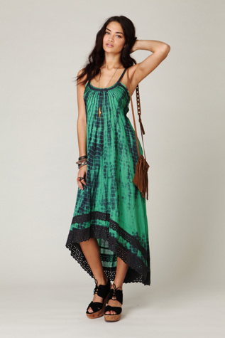 FP ONE Tie Dye Sunburst Maxi Dress