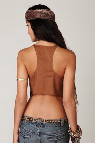 Suede Crop Tank