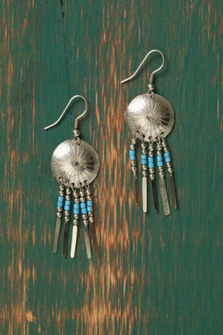 Concho Drop Earrings