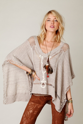 Kona Pointelle Poncho