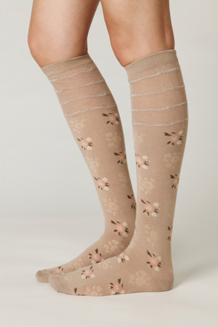 Faded Bouquet Knee Sock