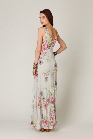 Hinted Florals Maxi Dress