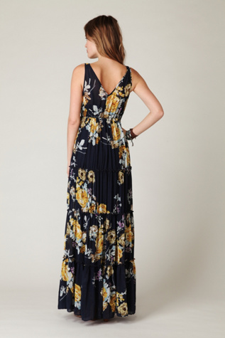 Hinted Florals Maxi Dress