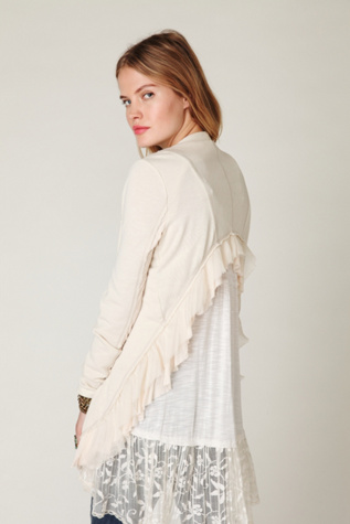 Cropped Back Layered Jacket
