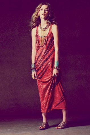 We The Free Feathered Maxi Dress