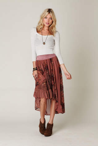 FP New Romantics Floral Godet Duster