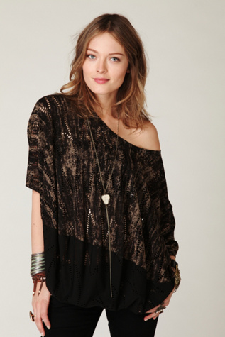 Oversized Perforated Tee