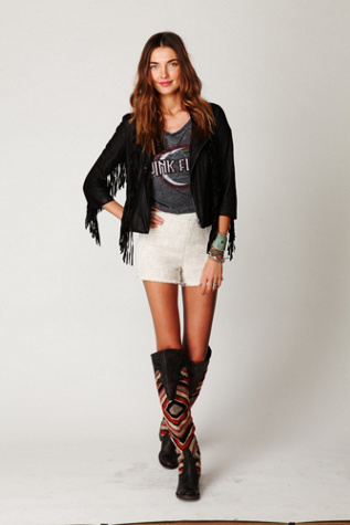 Fringe Leather Jacket