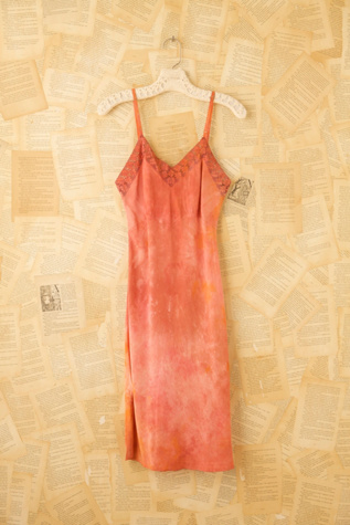 Vintage Hand Dyed 1940s Slip