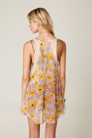 Large Floral Lace Inset Tunic