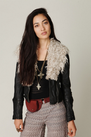 Black / Beige Fur