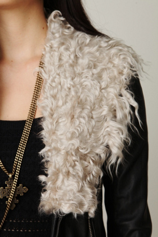 Detachable Fur Leather Jacket