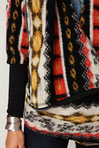 Fairisle Knit Back Cardi
