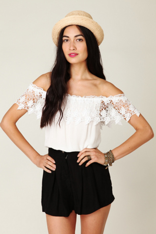Lace Curtain Top