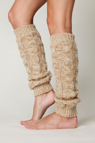 Marled Cable Legwarmer