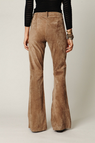 Suede High Waist Wideleg