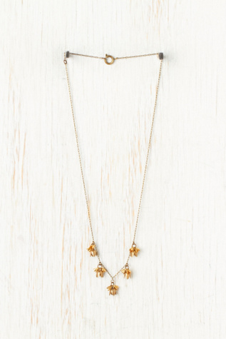 Flower Drop Necklace