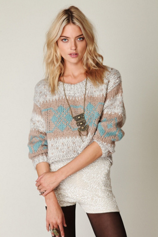 Cropped Fairisle Pullover