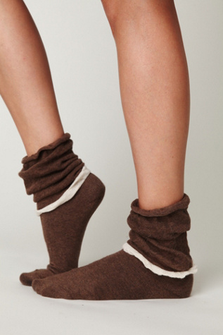 Double Ruffle Slouch Sock