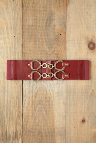Pebbled Lock Waist Belt