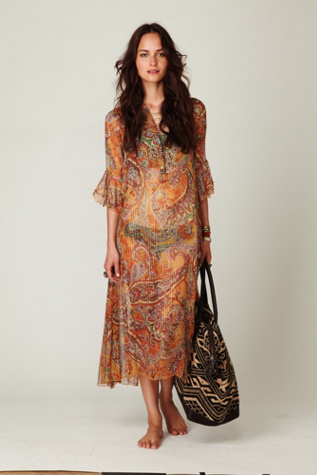 Sheer Paisleys Dress