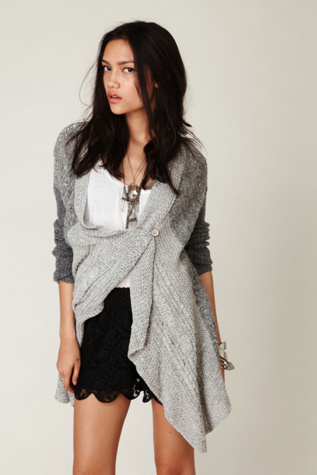Cable Swing Cardigan