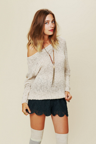 Scalloped Lace Skort