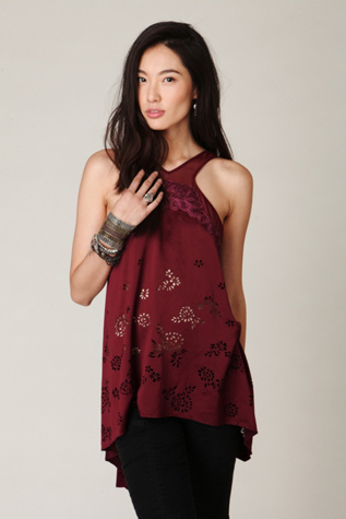 Laser Cut Halter Tunic
