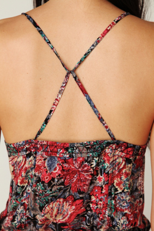 Navy Floral Print