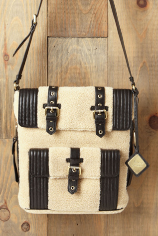 Moto Shearling Tote