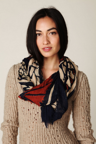 Zusto Border Print Scarf