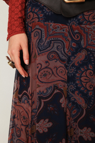 Paisley Chiffon Maxi