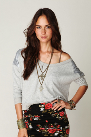 Sequin Shoulder Pullover