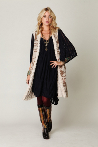 Long Reversible Fur Vest