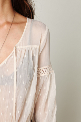 Polka Dotted Boho Top