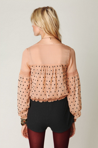Polka Dotted Boho Top