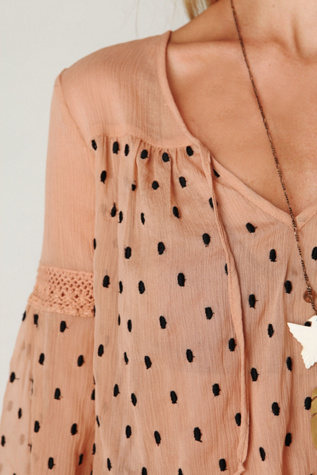Polka Dotted Boho Top