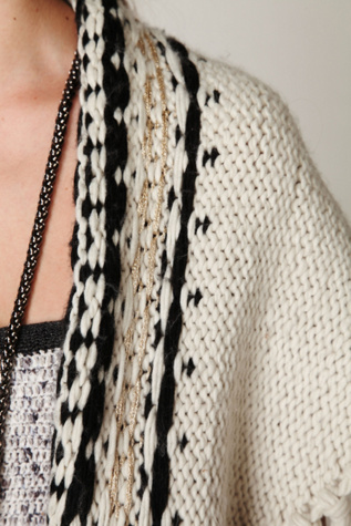 Tesha Fairisle Triangle Scarf